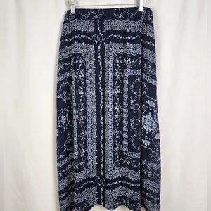 Women's CJ Banks Blue Lined Skirt Size 2X